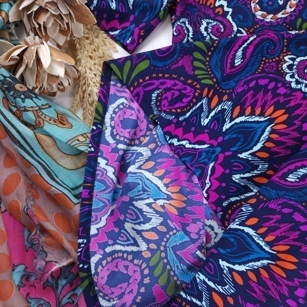 New Jude Connally Anthropologie Purple Blue Cold Shoulder Dress Sz Xs - Picture 13 of 13